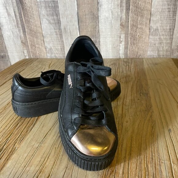 Puma Basket Metallic Shoes - Picture 1 of 9